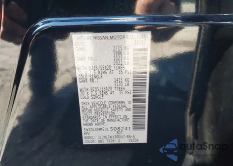 2018 Infiniti Qx60 z USA, uszkodzony, nr VIN 5N1DL0MM5JC508241